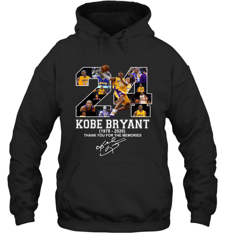 24 Kobe Bryant 1978 2020 Thank You For The Memories Signature Hoodie - kambletee 24 Kobe Bryant 1978 2020 Thank You For The Memories Signature Hoodie - kambletee