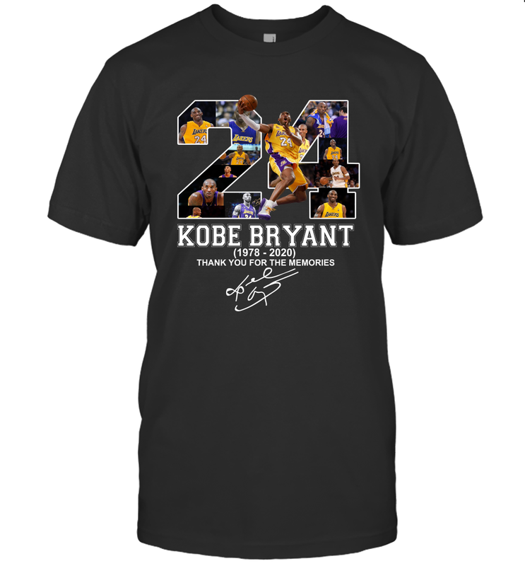 24 Kobe Bryant 1978 2020 Thank You For The Memories Signature Men's T-Shirt - kambletee 24 Kobe Bryant 1978 2020 Thank You For The Memories Signature Men's T-Shirt - kambletee