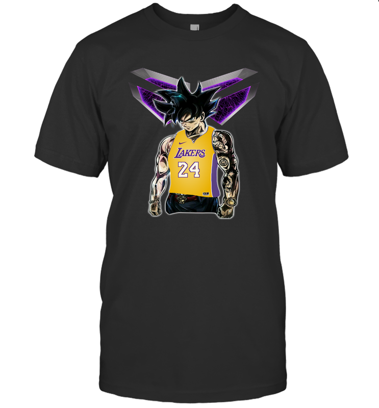 Songoku Ultra Instinct Kobe Bryant Lakers 24 Men's T-Shirt - kambletee Songoku Ultra Instinct Kobe Bryant Lakers 24 Men's T-Shirt - kambletee