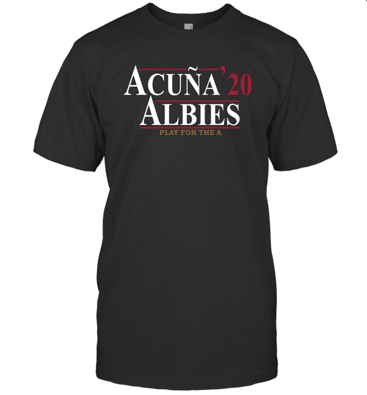 Acuna 20 Albies Play For The A Men's T-Shirt - kambletee Acuna 20 Albies Play For The A Men's T-Shirt - kambletee