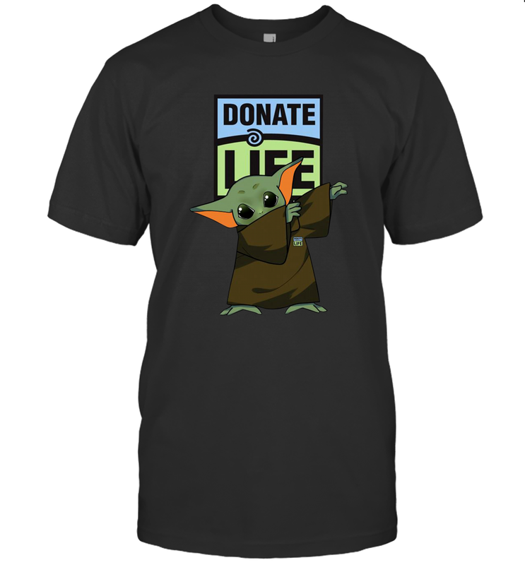 Baby Yoda Dabbing Donate Life Men's T-Shirt - kambletee Baby Yoda Dabbing Donate Life Men's T-Shirt - kambletee