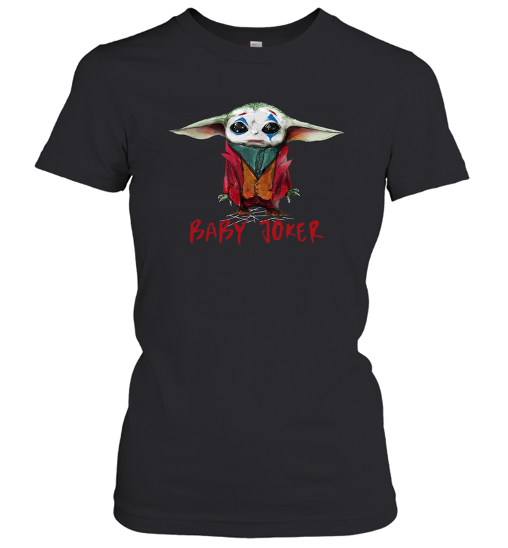 Baby Yoda Baby Joker Women's T-Shirt - kambletee Baby Yoda Baby Joker Women's T-Shirt - kambletee