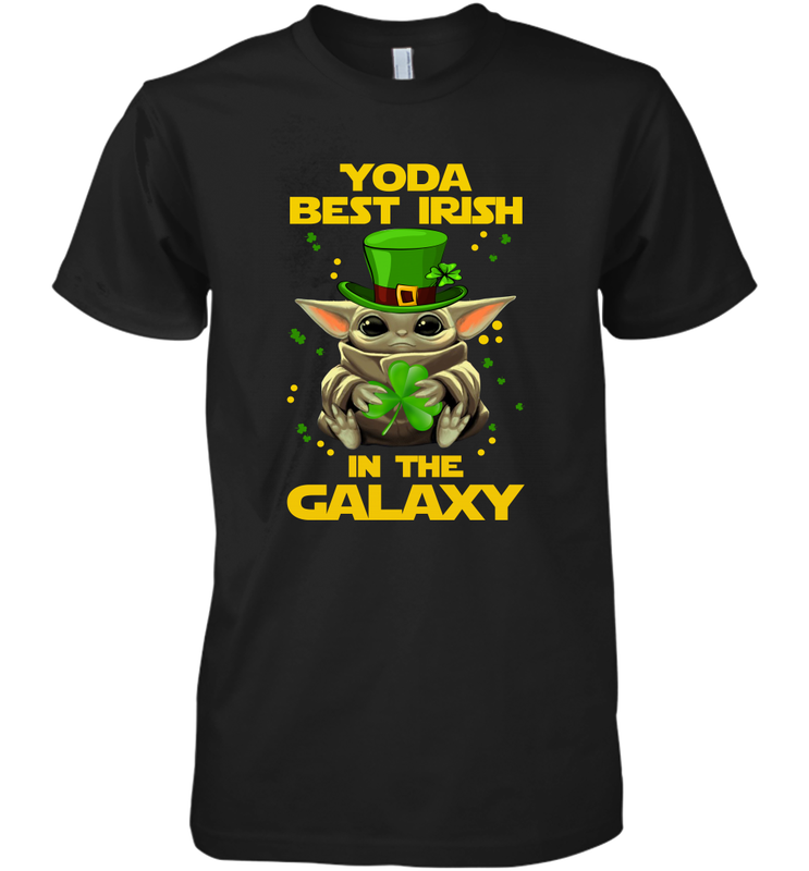 Baby Yoda Best Irish In The Galaxy Premium Men's T-Shirt - kambletee Baby Yoda Best Irish In The Galaxy Premium Men's T-Shirt - kambletee
