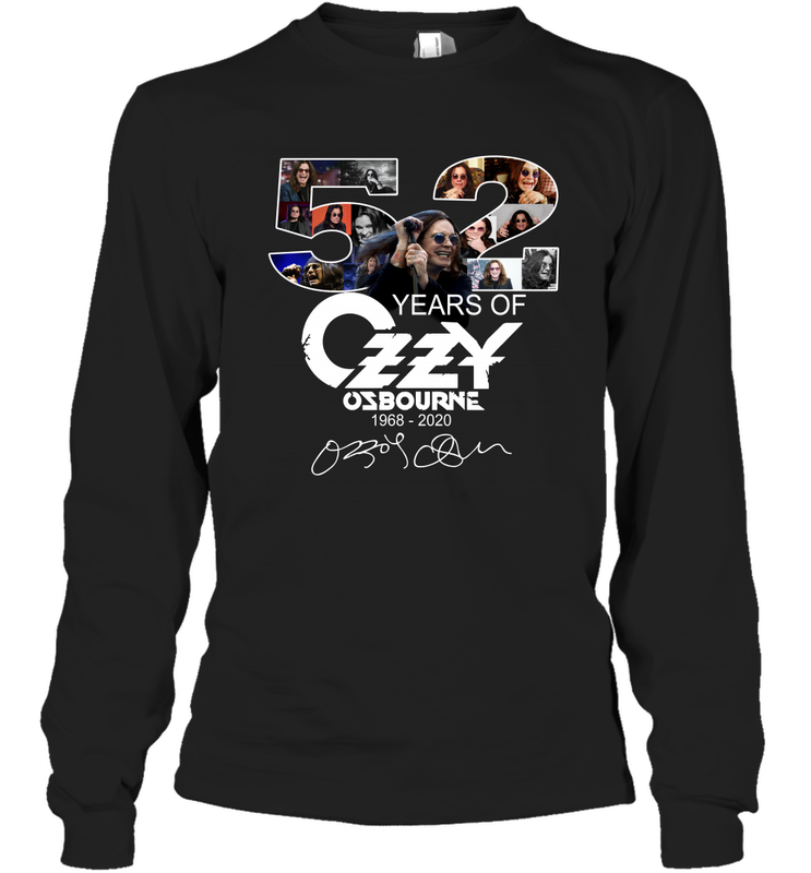 52 Years of Ozzy Osbourne signatures Long Sleeve T-Shirt - kambletee 52 Years of Ozzy Osbourne signatures Long Sleeve T-Shirt - kambletee