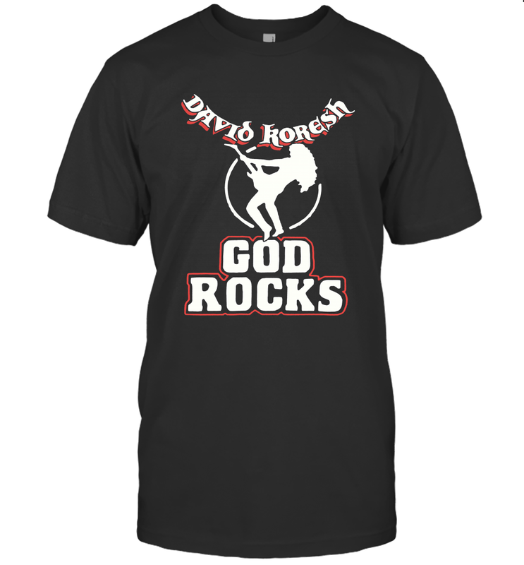 David Koresh God Rocks Men's T-Shirt - kambletee David Koresh God Rocks Men's T-Shirt - kambletee