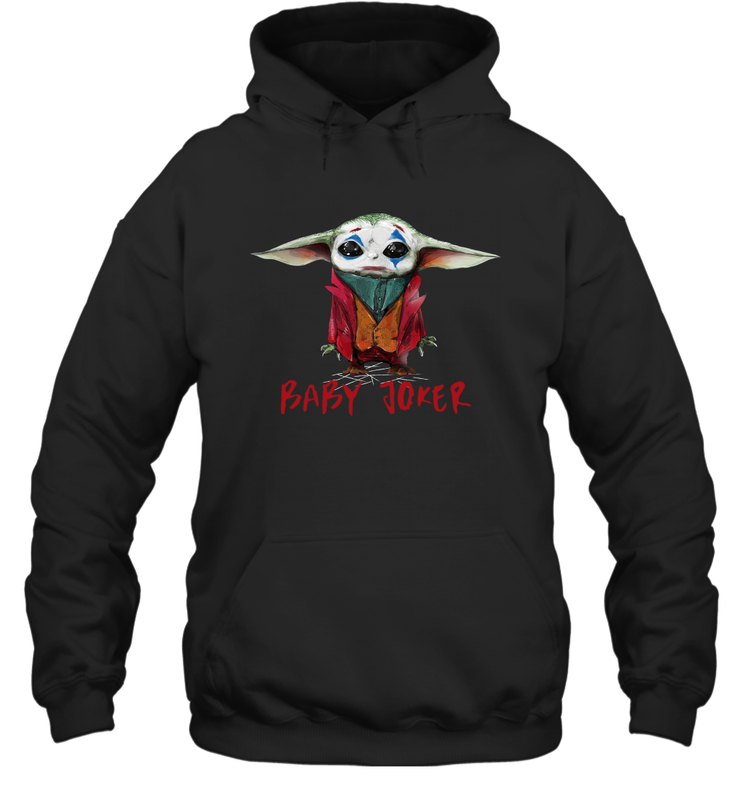 Baby Yoda Baby Joker Hoodie - kambletee Baby Yoda Baby Joker Hoodie - kambletee