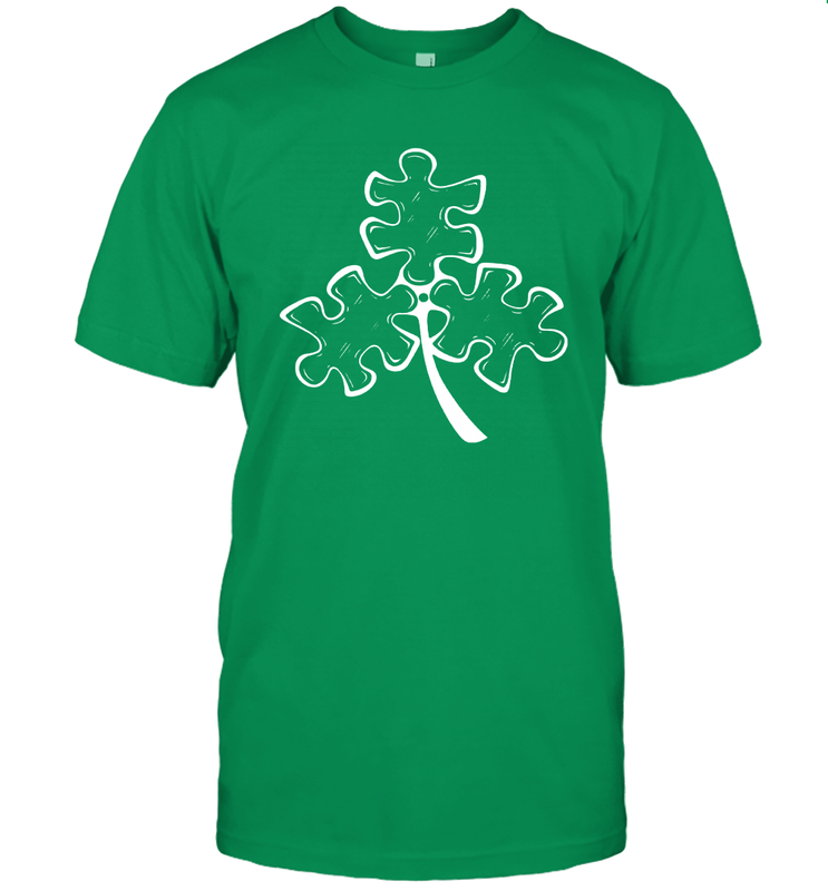 Autism shamrock St Patrick's day Men's T-Shirt - kambletee Autism shamrock St Patrick's day Men's T-Shirt - kambletee