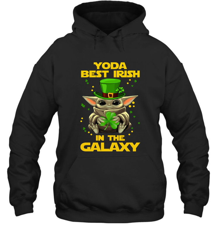 Baby Yoda Best Irish In The Galaxy Hoodie - kambletee Baby Yoda Best Irish In The Galaxy Hoodie - kambletee