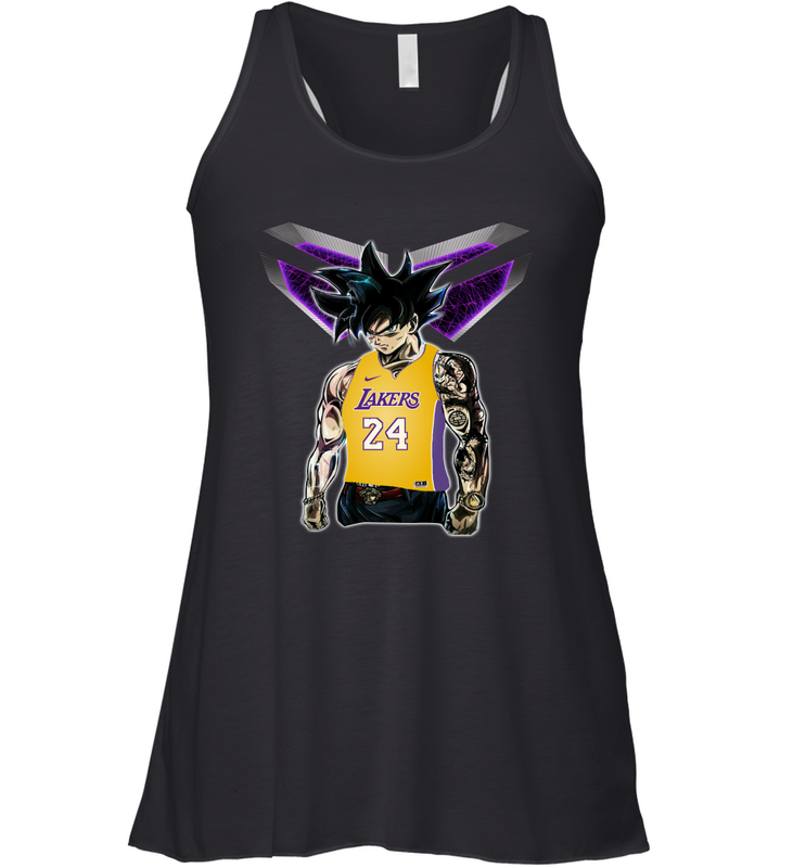 Songoku Ultra Instinct Kobe Bryant Lakers 24 Racerback Tank - kambletee Songoku Ultra Instinct Kobe Bryant Lakers 24 Racerback Tank - kambletee