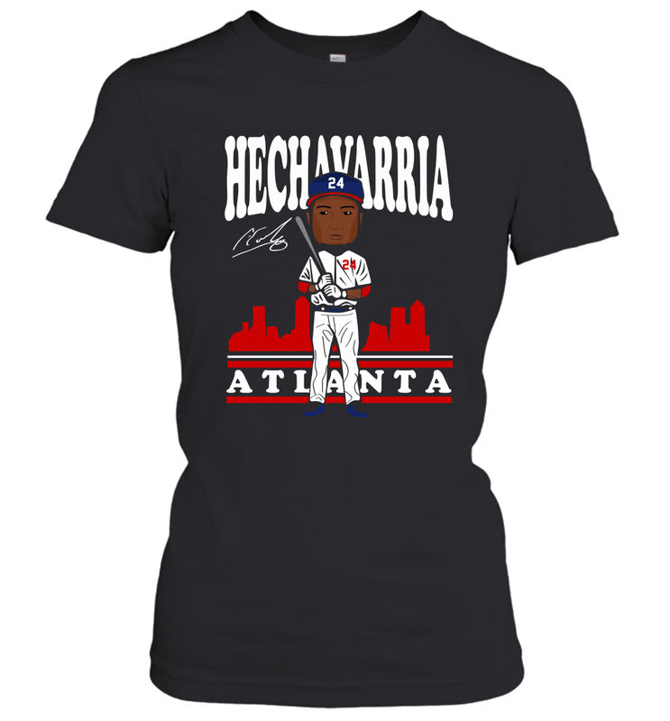 Adeiny Hechavarria toon Atlanta signature Women's T-Shirt - kambletee Adeiny Hechavarria toon Atlanta signature Women's T-Shirt - kambletee