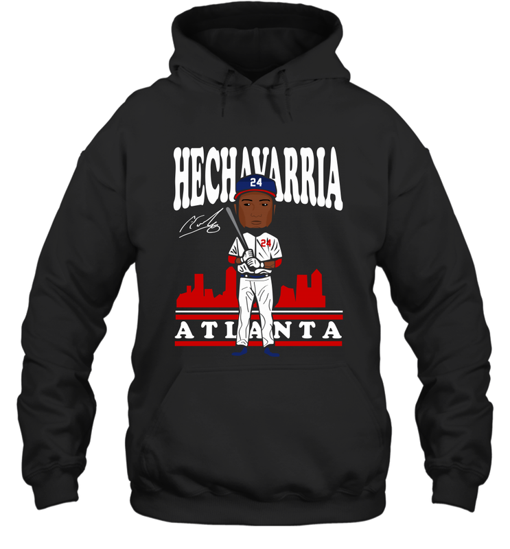 Adeiny Hechavarria toon Atlanta signature Hoodie - kambletee Adeiny Hechavarria toon Atlanta signature Hoodie - kambletee