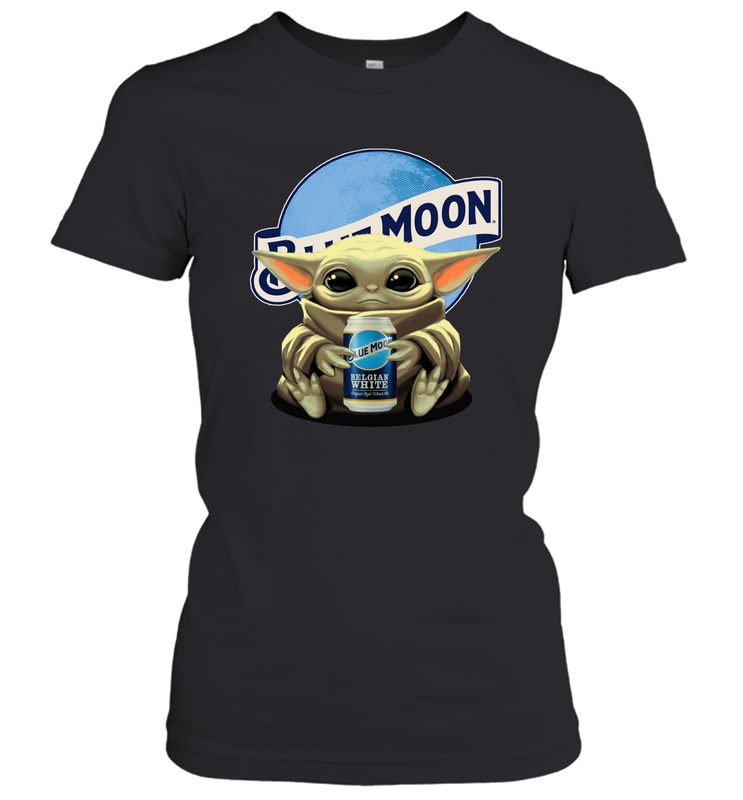 Yoda hug Blue Moon Women's T-Shirt - kambletee Yoda hug Blue Moon Women's T-Shirt - kambletee