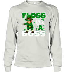St Patrick's day Leprechaun floss like a boss Long Sleeve T-Shirt - kambletee