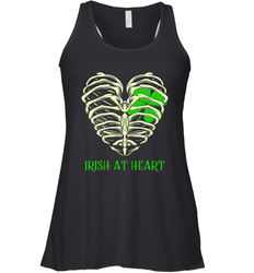 Irish at heart St Patricks Day Racerback Tank - kambletee