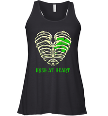 Irish at heart St Patricks Day Racerback Tank - kambletee