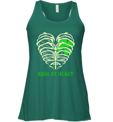 Irish at heart St Patricks Day Racerback Tank - kambletee