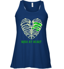 Irish at heart St Patricks Day Racerback Tank - kambletee