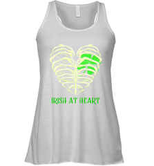 Irish at heart St Patricks Day Racerback Tank - kambletee