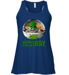 Baby Yoda Happy St Patrick's Day Racerback Tank - kambletee