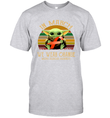 Star Wars Baby Yoda hug Multiple Sclerosis Awareness in March Men's T-Shirt - kambletee