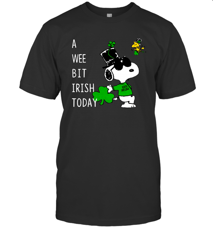 Snoopy A Wee Bit Irish Today Men's T-Shirt - kambletee
