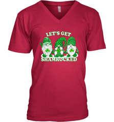 Gnomes let's get shamrocked St. Patrick's day Men's V-Neck - kambletee