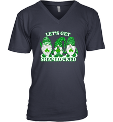 Gnomes let's get shamrocked St. Patrick's day Men's V-Neck - kambletee