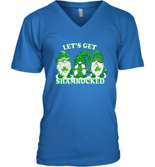 Gnomes let's get shamrocked St. Patrick's day Men's V-Neck - kambletee