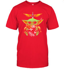 Baby Yoda hug Bon Jovi 2020 Tour Star Wars Men's T-Shirt - kambletee