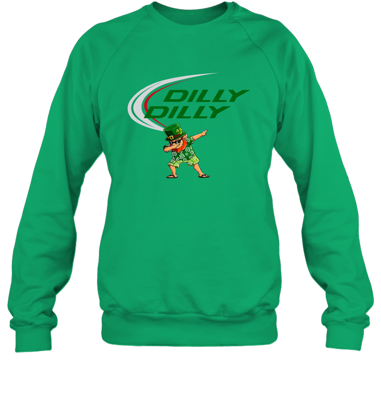 St Patricks day Irish Dilly Dilly Leprechaun dabbing Sweatshirt - kambletee