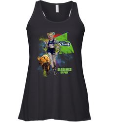 Harley Quinn Seattle Seahawks Of Prey Racerback Tank - kambletee