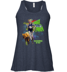 Harley Quinn Seattle Seahawks Of Prey Racerback Tank - kambletee