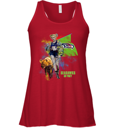 Harley Quinn Seattle Seahawks Of Prey Racerback Tank - kambletee