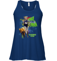 Harley Quinn Seattle Seahawks Of Prey Racerback Tank - kambletee