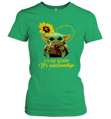 Baby Yoda Just It's Not Religion It's Relationship Women's T-Shirt - kambletee