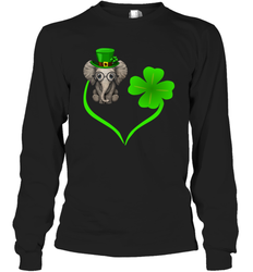 Elephant irish heart st patrick's day Long Sleeve T-Shirt - kambletee