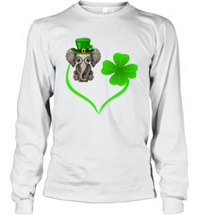 Elephant irish heart st patrick's day Long Sleeve T-Shirt - kambletee