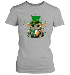 Baby Yoda Hug St Patrick's Day Women's T-Shirt - kambletee