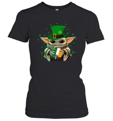 Baby Yoda Hug St Patrick's Day Women's T-Shirt - kambletee