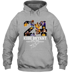 24 Kobe Bryant 1978 2020 Thank You For The Memories Signature Hoodie - kambletee