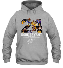 24 Kobe Bryant 1978 2020 Thank You For The Memories Signature Hoodie - kambletee