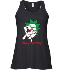 Rick and Morty Joker Why so Schwifty Racerback Tank - kambletee