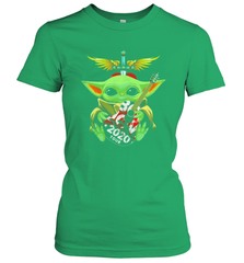 Baby Yoda hug Bon Jovi 2020 Tour Star Wars Women's T-Shirt - kambletee