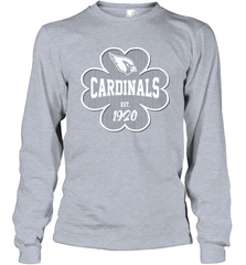 Patrick's Day Shamrock For Arizona Cardinals Fans Long Sleeve T-Shirt - kambletee