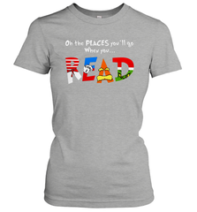 Oh the places you'll go when you read Dr Seuss Grinch Women's T-Shirt - kambletee