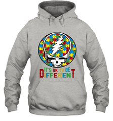 Skull Autism Its Ok To Be Different Hoodie - kambletee