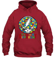 Skull Autism Its Ok To Be Different Hoodie - kambletee