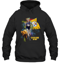 Harley Quinn Pittsburgh Steelers Of Prey Hoodie - kambletee