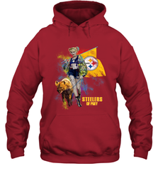 Harley Quinn Pittsburgh Steelers Of Prey Hoodie - kambletee