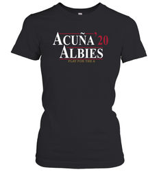 Acuna 20 Albies Play For The A Women's T-Shirt - kambletee